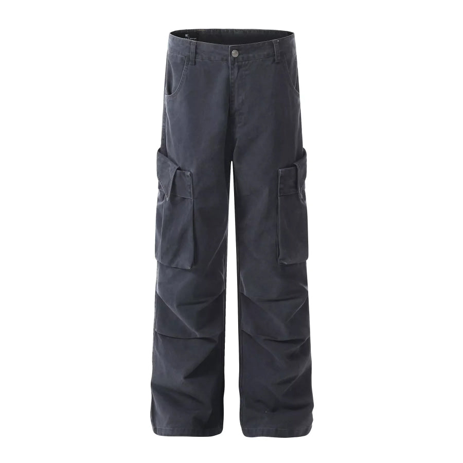 Men’s Loose Fit Cargo Pants Blue / S Apparel and Accessories