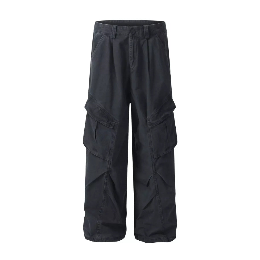 Men’s Loose Fit Cargo Pants Haze Gray / S Apparel and Accessories