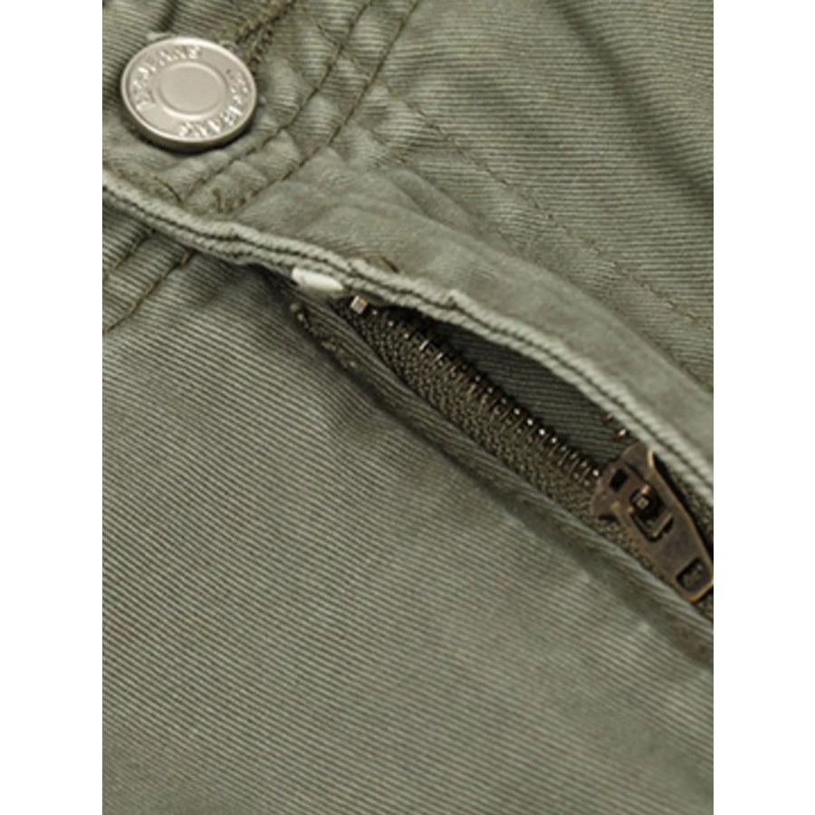 Men’s Loose Fit Cargo Pants with Multiple Pockets Green / S Apparel and Accessories
