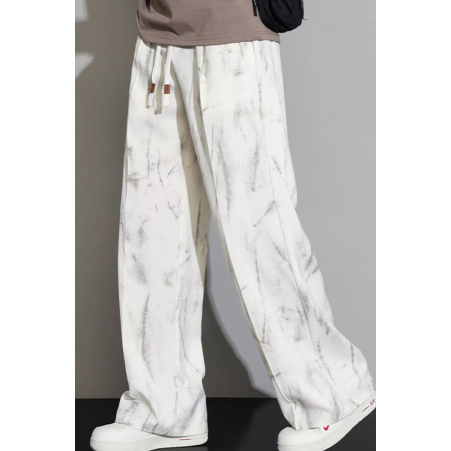 Men’s Loose Fit Casual Pants White / XS Apparel and Accessories
