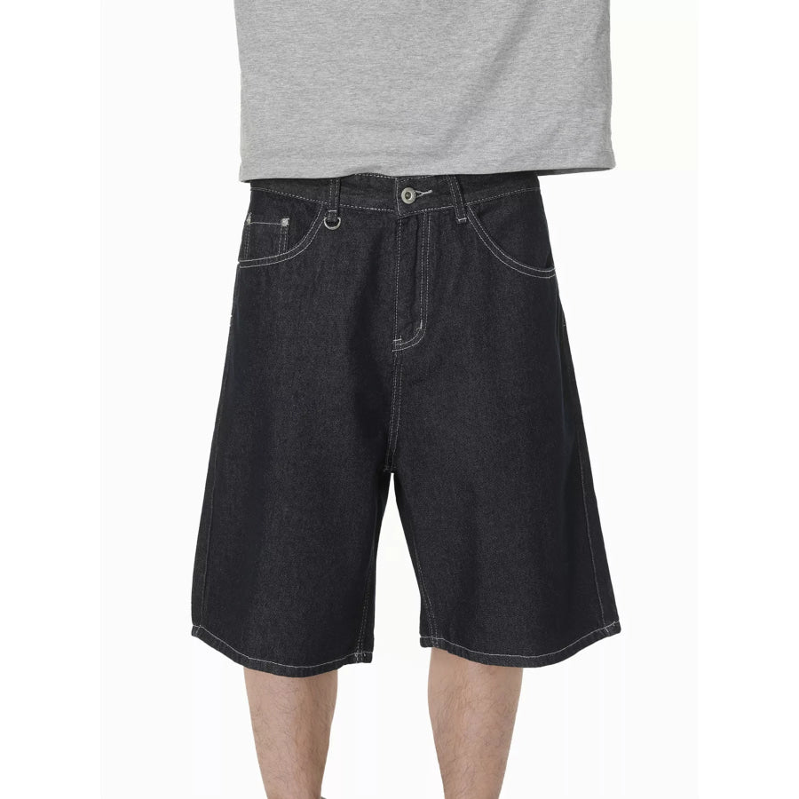Men’s Loose Fit Denim Shorts Denim Blue / S
