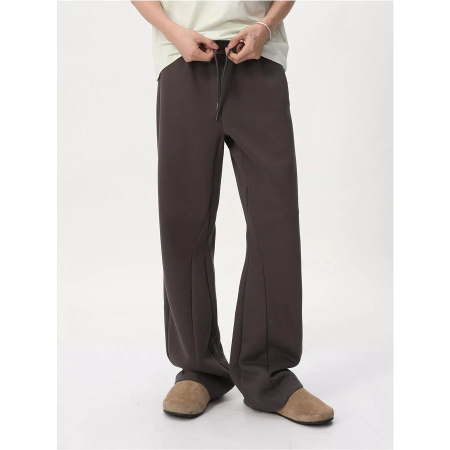 Men’s Loose Fit Drawstring Pants Dark Gray / S