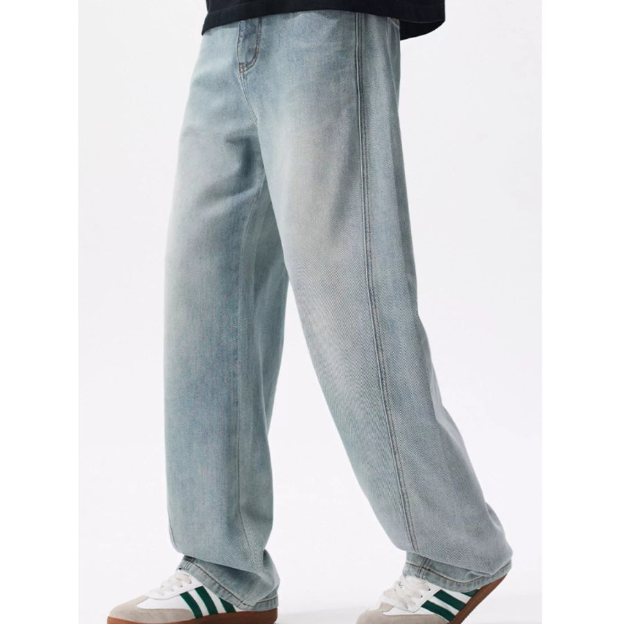 Men’s Loose Fit Jeans Blue / 28 Apparel and Accessories