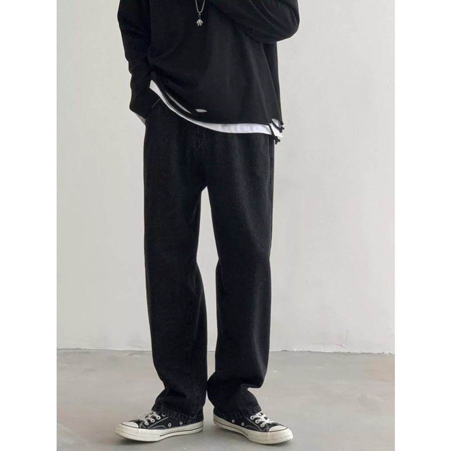 Men’s Loose Fit Jeans Black / S Apparel and Accessories