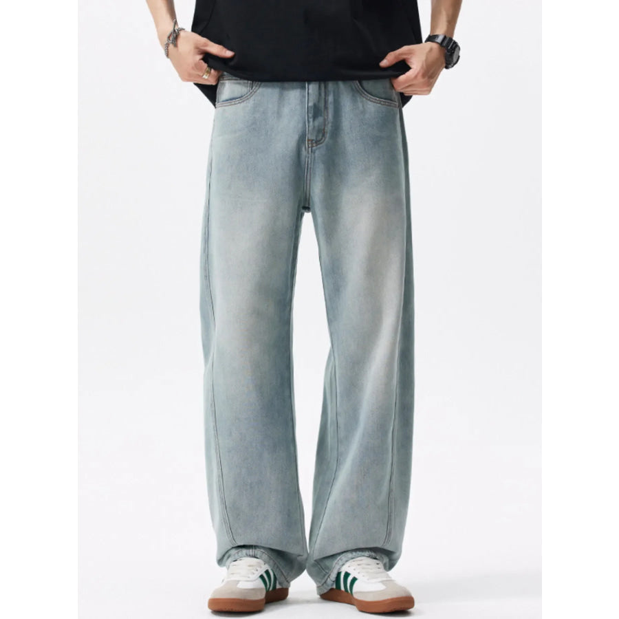 Men’s Loose Fit Jeans Blue / 28 Apparel and Accessories