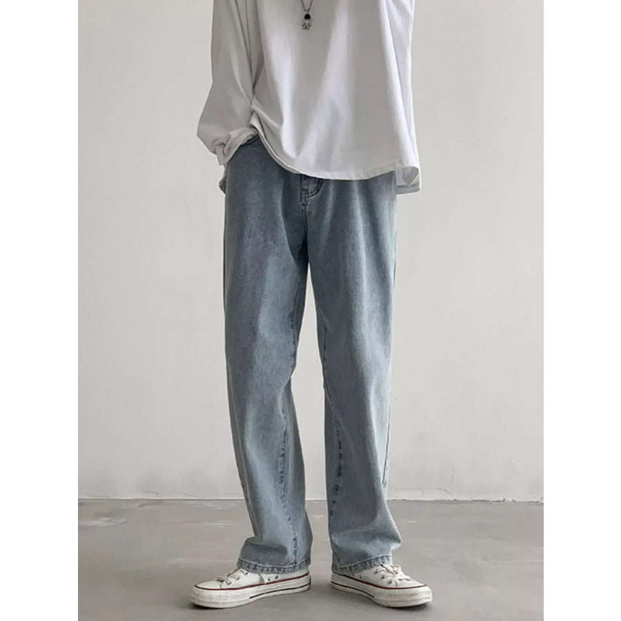 Men’s Loose Fit Jeans Light Blue / S Apparel and Accessories