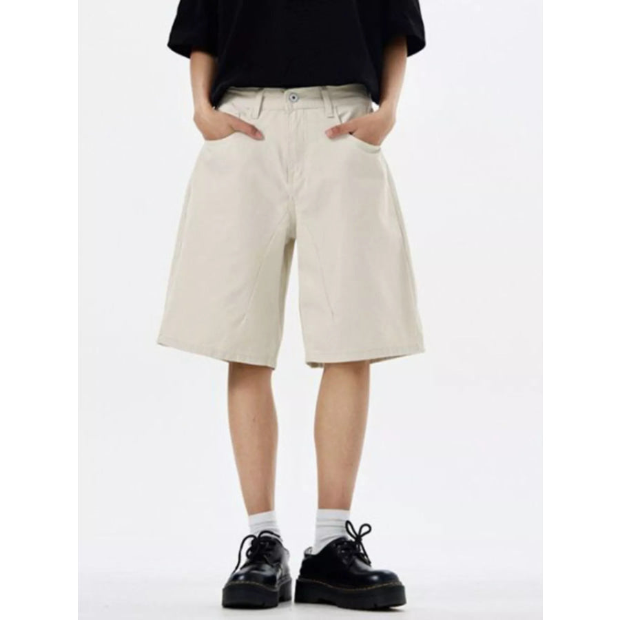 Men’s Loose Fit Shorts Off White / S Apparel and Accessories