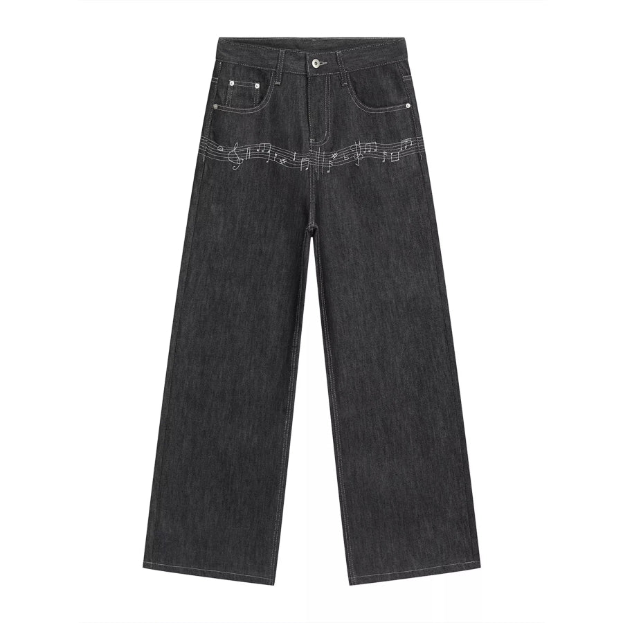 Men’s Loose Fit Wash Jeans