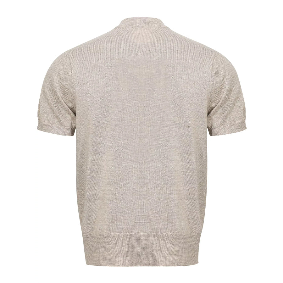 Men’s Mock Neck Short Sleeve Knit Top Apparel and Accessories