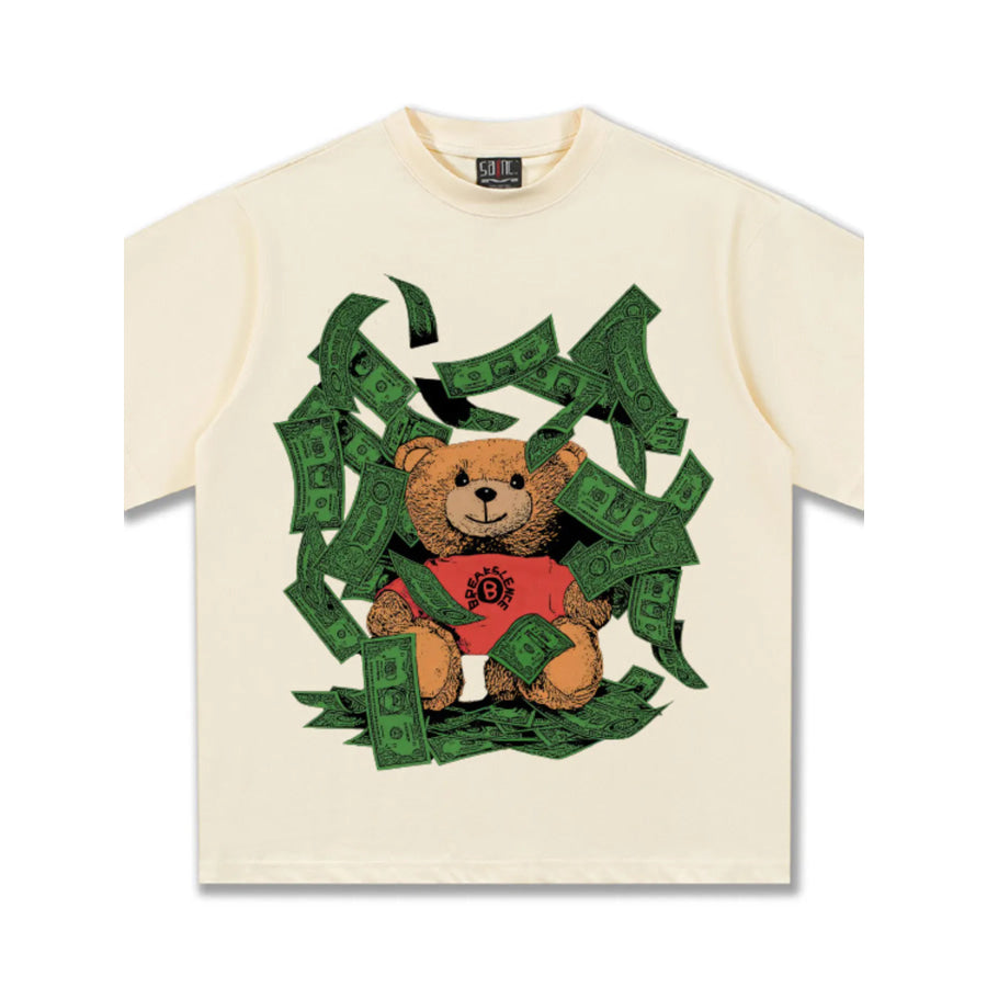 Men’s Money Bear Graphic Short Sleeve T-Shirt Apparel and Accessories