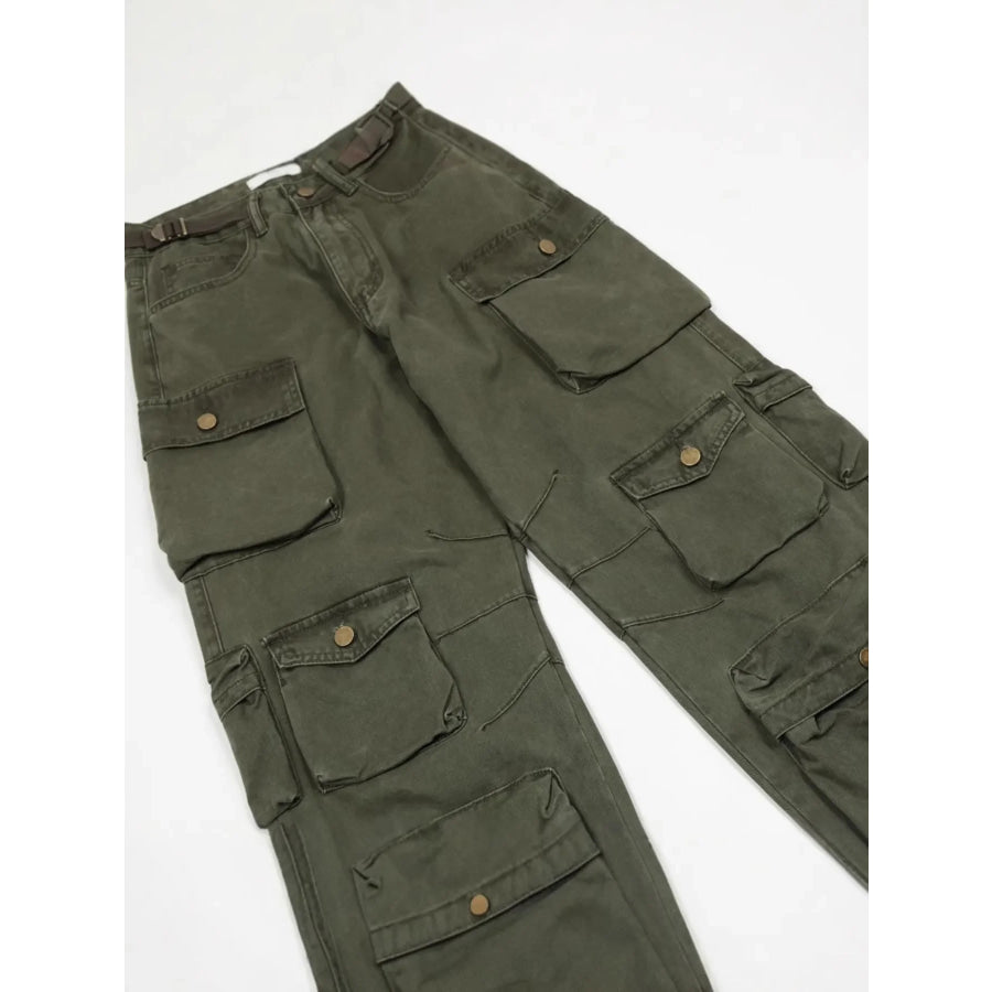 Men’s Multi-Pocket Relaxed Fit Cargo Pants Apparel and Accessories
