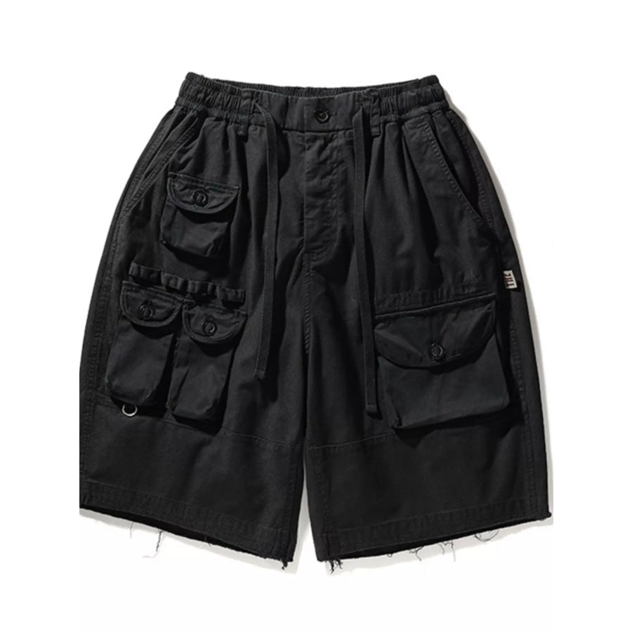 Men’s Multi Pockets Shorts Black / M Apparel and Accessories