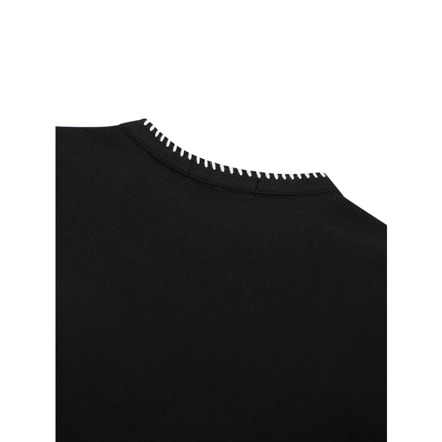 Men’s Notched Short Sleeve Top Apparel and Accessories
