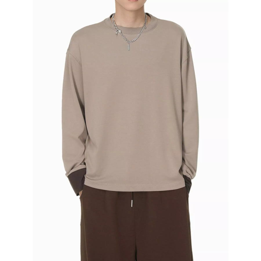 Men’s Oversized Long Sleeve T-Shirt Apparel and Accessories