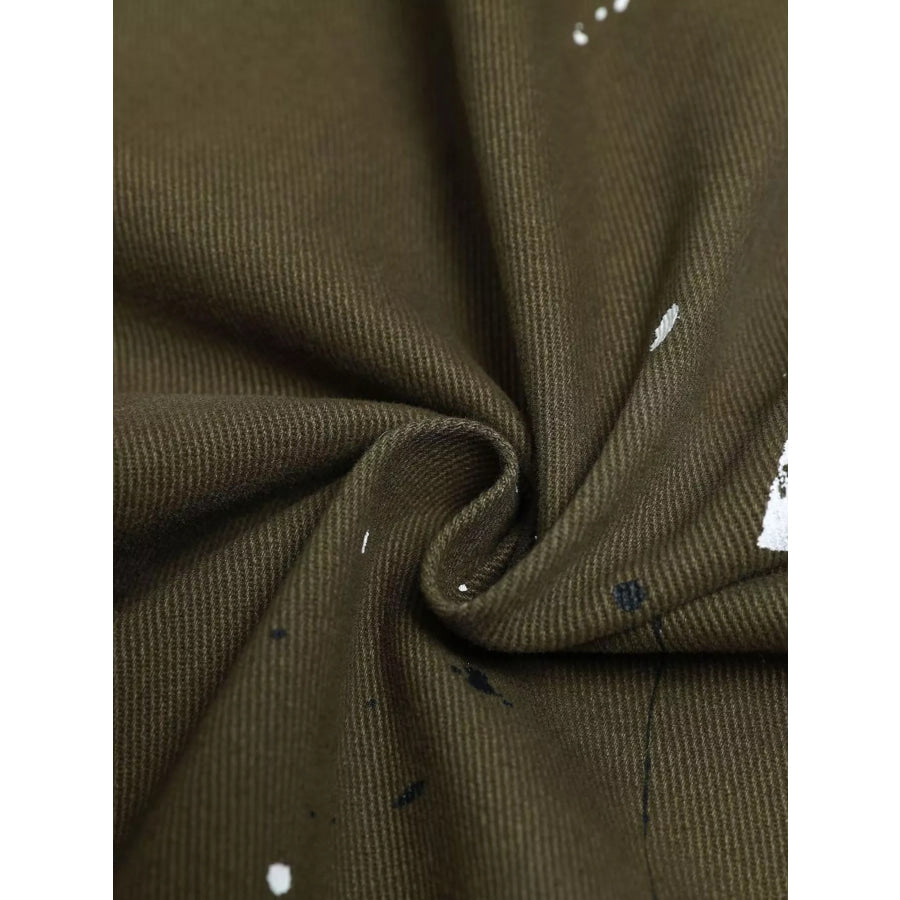 Men’s Paint Splatter Cargo Pants Apparel and Accessories