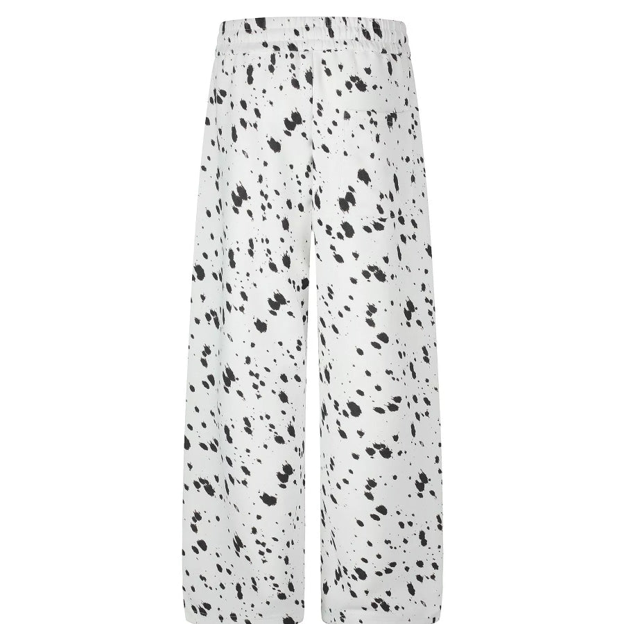 Men’s Paint Splatter Print Wide-Leg Casual Pants Apparel and Accessories
