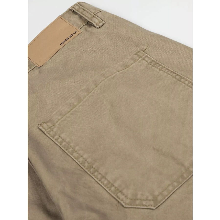 Men’s Patchwork Wide-Leg Cargo Pants Apparel and Accessories