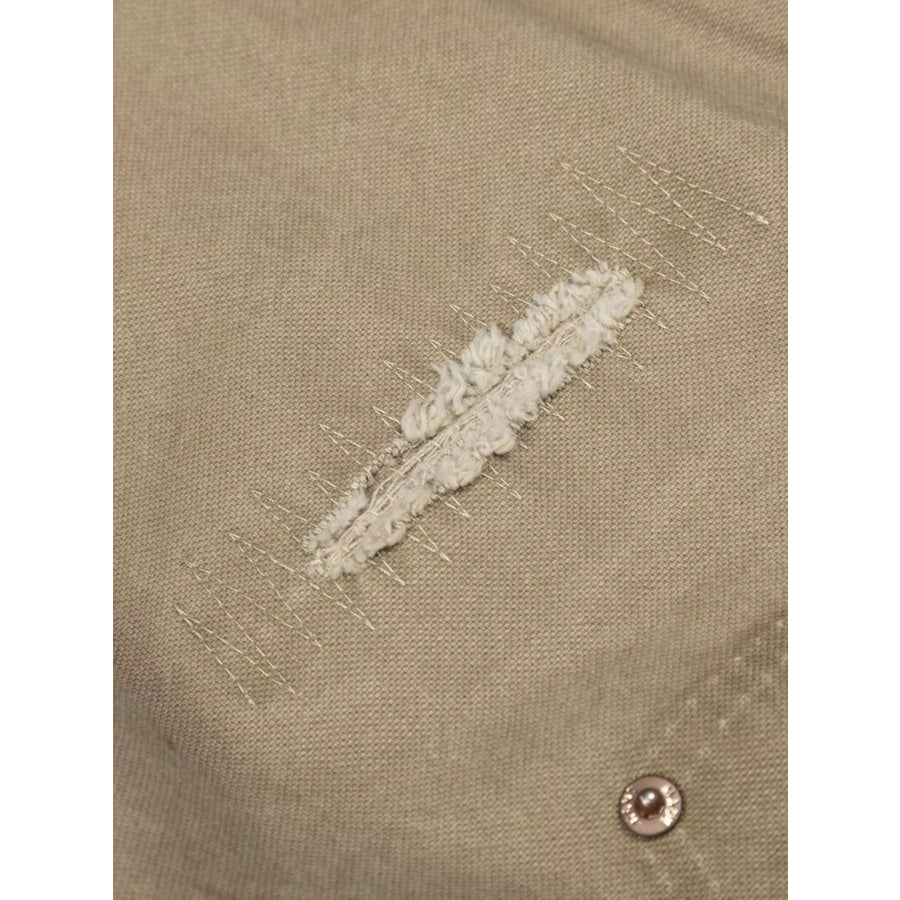 Men’s Patchwork Wide-Leg Cargo Pants Apparel and Accessories