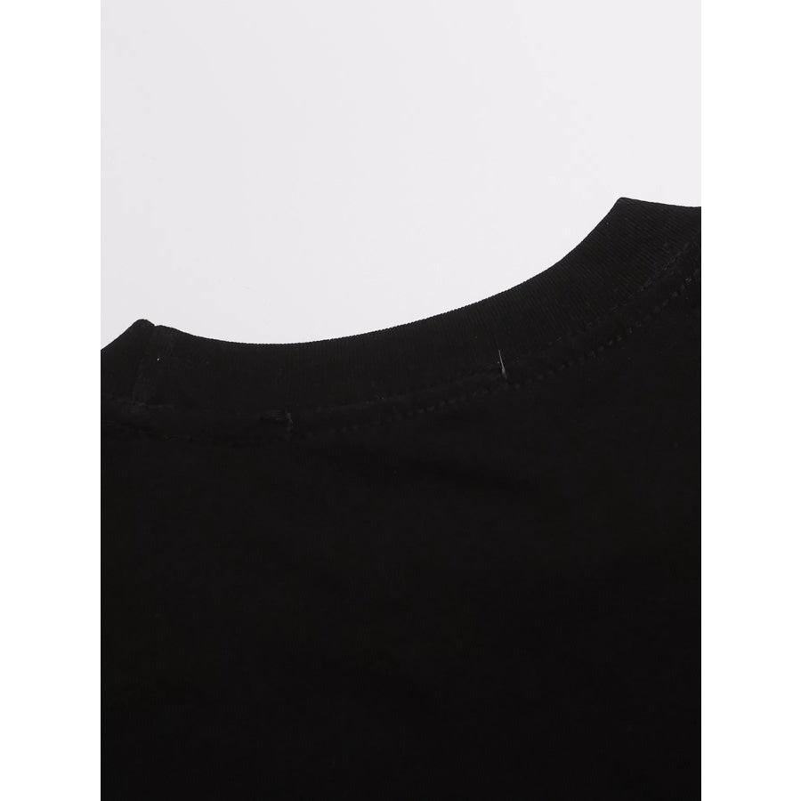 Men’s Pegasus and ’Push Your Limits’ Slogan Round Neck T-Shirt Apparel Accessories