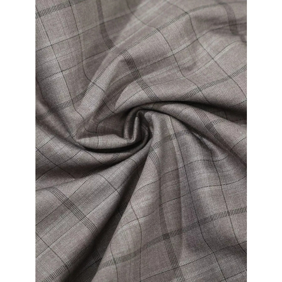 Men’s Plaid Wide-Leg Pants Apparel and Accessories