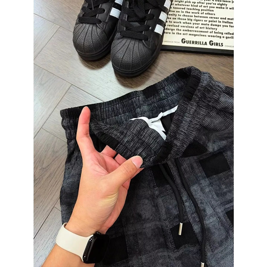 Men’s Plaid Wide-Leg Pants Apparel and Accessories