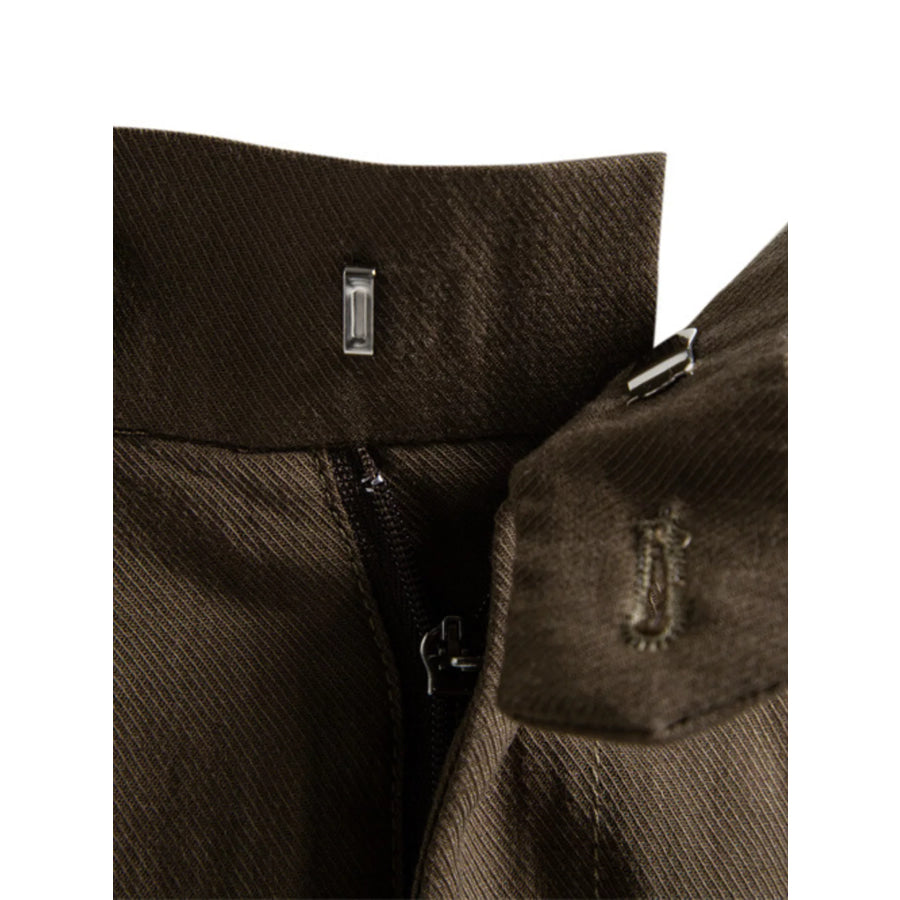 Men’s Pleated Shorts with Pockets Apparel and Accessories
