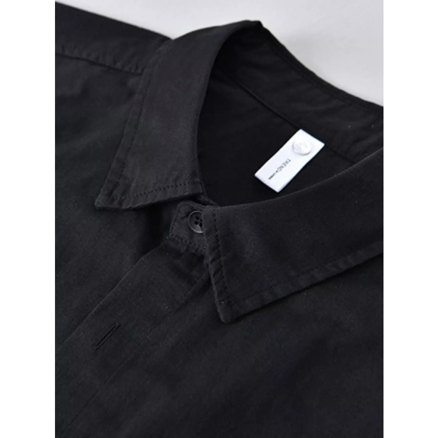 Men’s Plus Size Abstract Patchwork Short Sleeve Shirt Apparel and Accessories