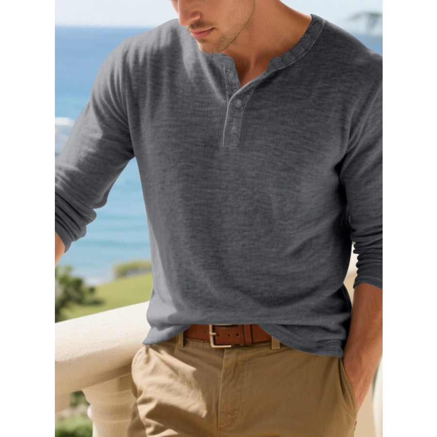 Men’s Plus Size Breathable Long Sleeve T-Shirt Apparel and Accessories