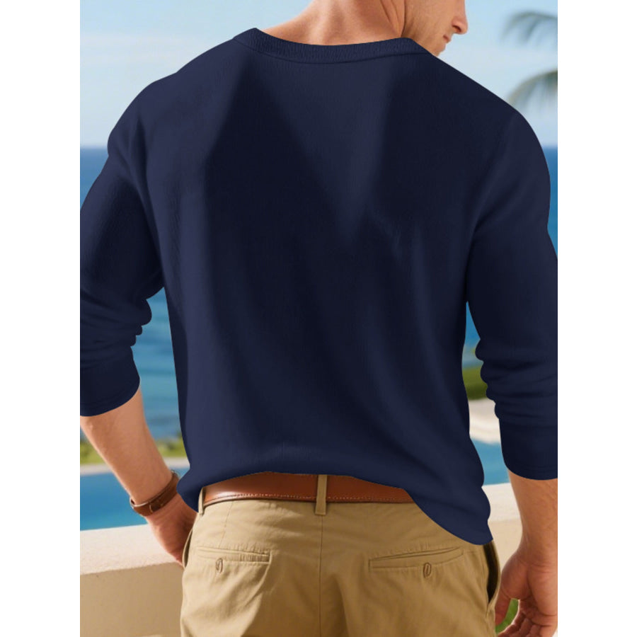 Men’s Plus Size Breathable Long Sleeve T-Shirt Apparel and Accessories