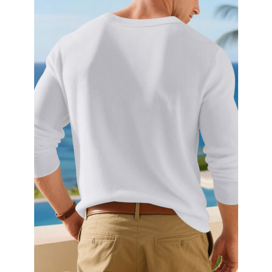 Men’s Plus Size Breathable Long Sleeve T-Shirt Apparel and Accessories