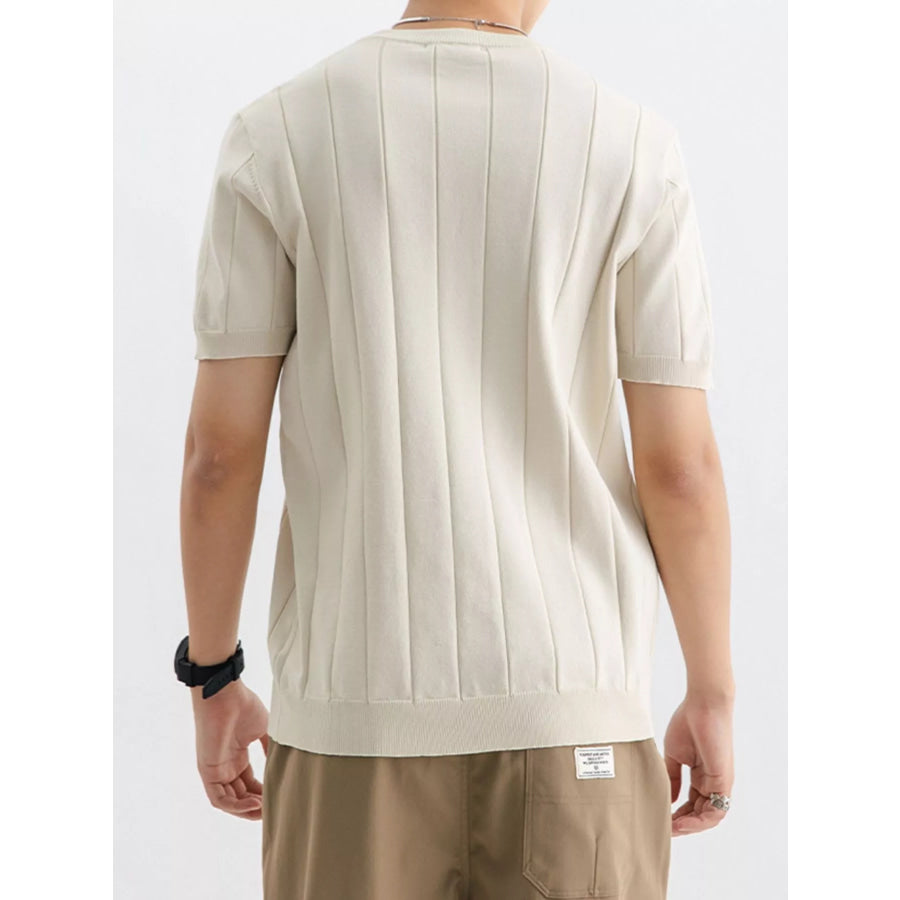 Men’s Plus Size Breathable Short Sleeve T-Shirt Apparel and Accessories
