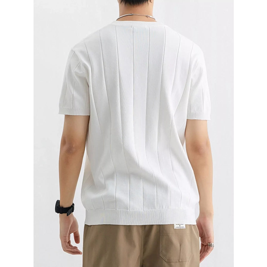 Men’s Plus Size Breathable Short Sleeve T-Shirt Apparel and Accessories