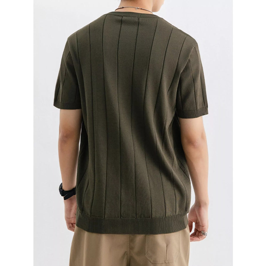 Men’s Plus Size Breathable Short Sleeve T-Shirt Apparel and Accessories