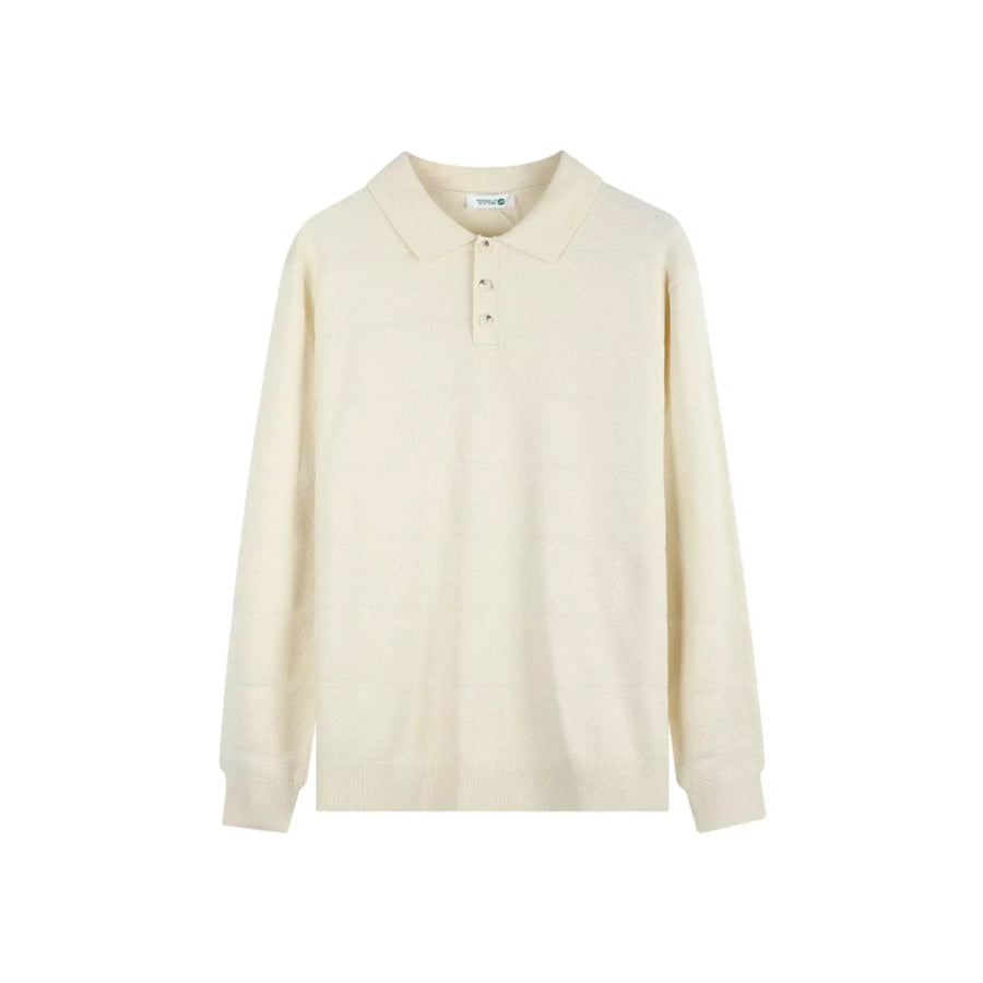Men’s Plus Size Button Detail Long Sleeve Knit Top Apparel and Accessories