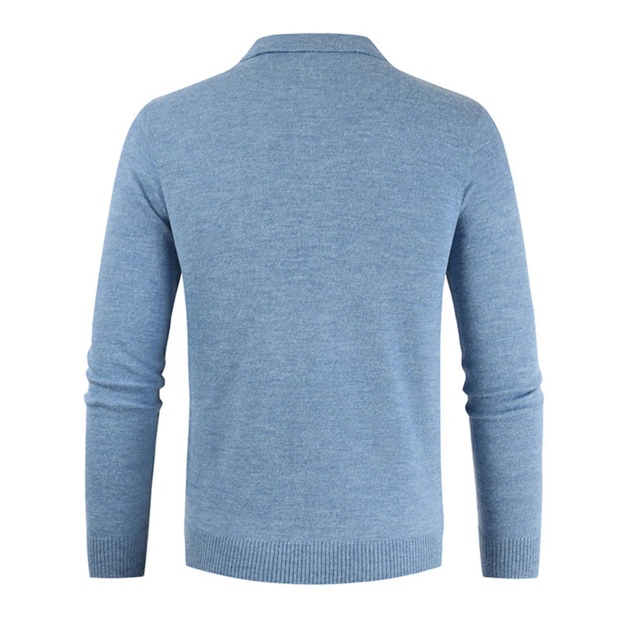 Men’s Plus Size Button Detail Long Sleeve Knit Top Apparel and Accessories
