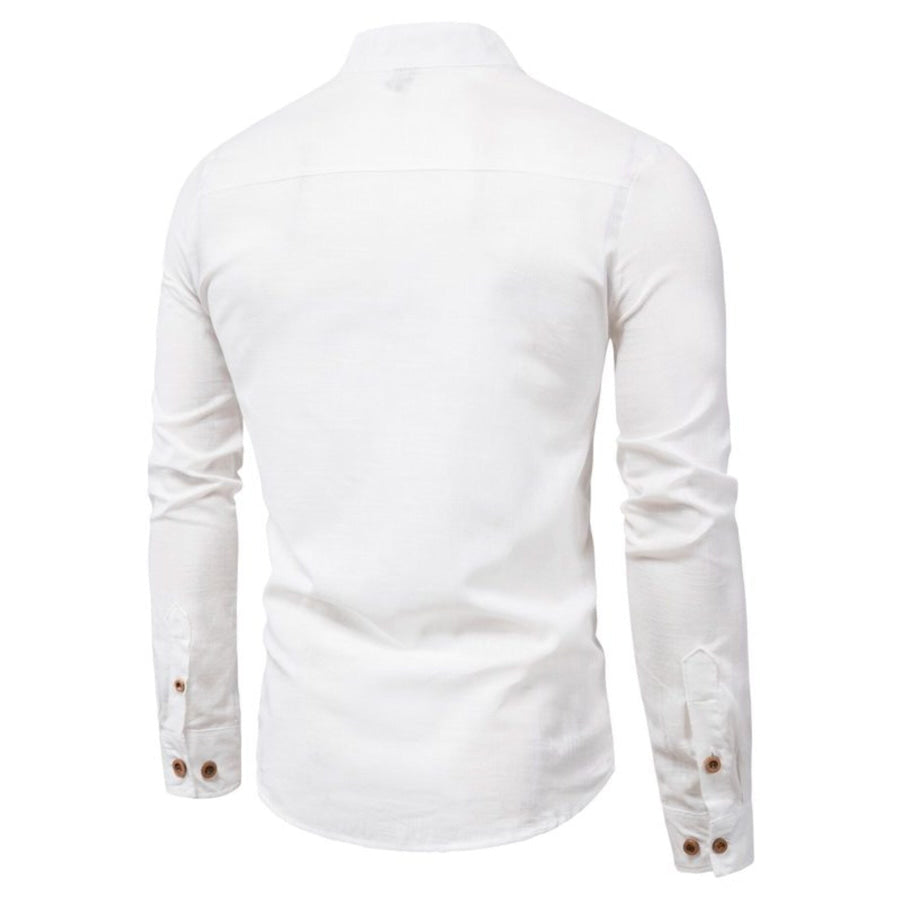 Men’s Plus Size Button Detail Long Sleeve Shirt Apparel and Accessories
