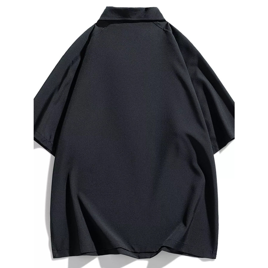 Men’s Plus Size Button Detail Short Sleeve Polo Apparel and Accessories