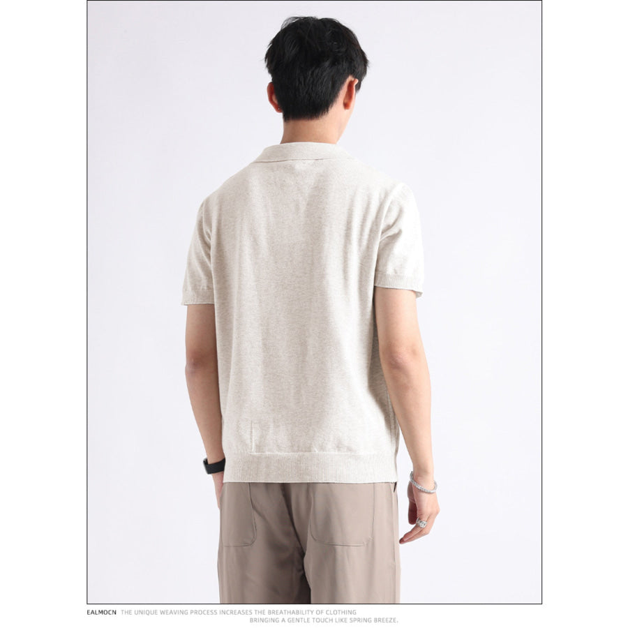 Men’s Plus Size Button Detail Short-Sleeve Polo Apparel and Accessories