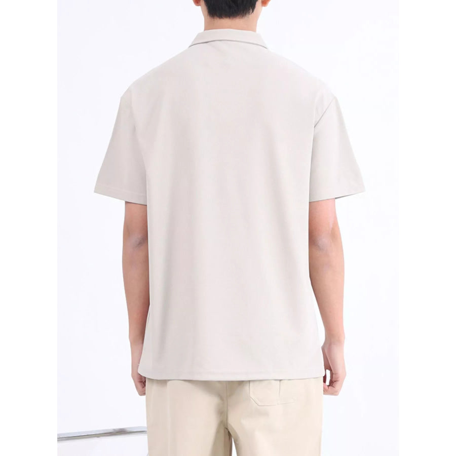 Men’s Plus Size Button Detail Short Sleeve Polo Apparel and Accessories