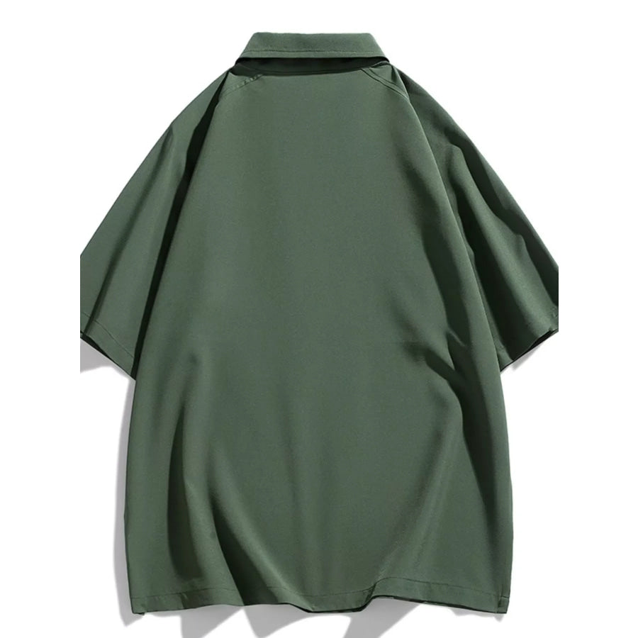 Men’s Plus Size Button Detail Short Sleeve Polo Apparel and Accessories