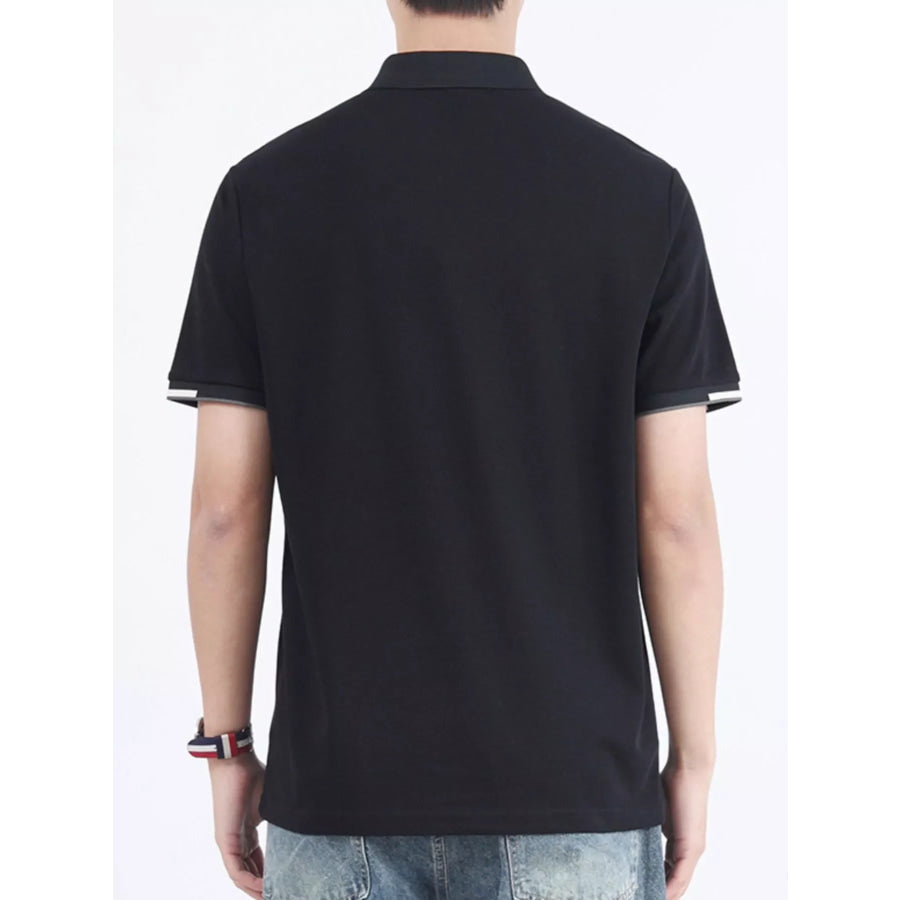 Men’s Plus Size Button Detail Short Sleeve Polo Apparel and Accessories