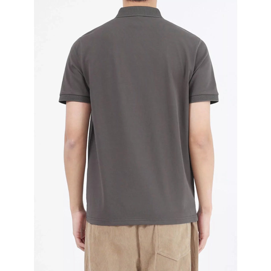 Men’s Plus Size Button Detail Short Sleeve Polo Apparel and Accessories