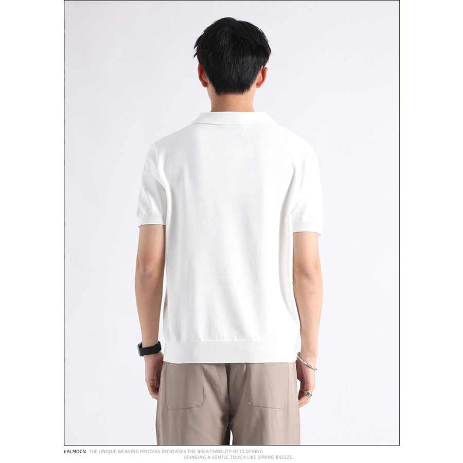 Men’s Plus Size Button Detail Short-Sleeve Polo Apparel and Accessories