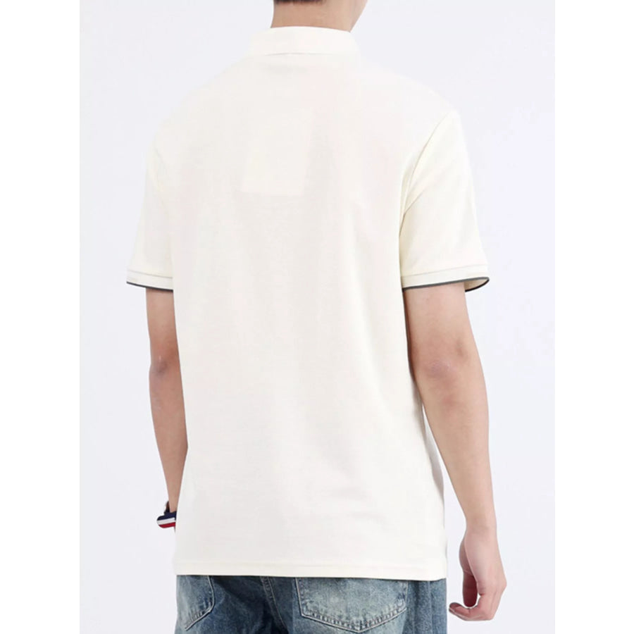Men’s Plus Size Button Detail Short Sleeve Polo Apparel and Accessories
