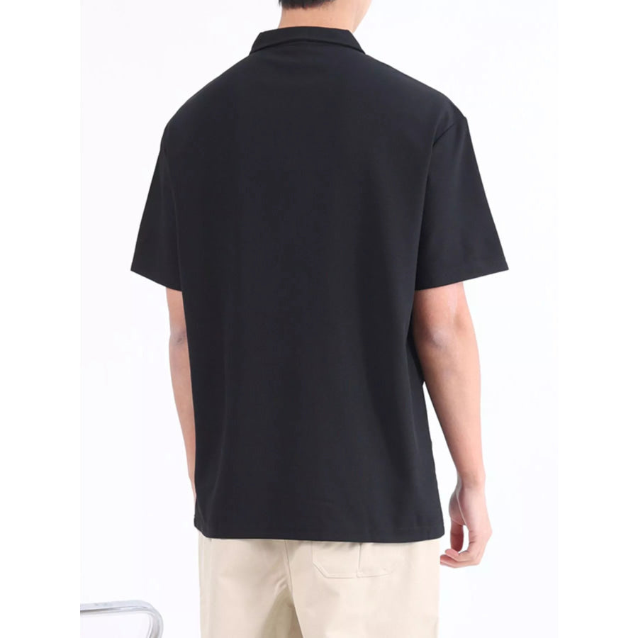 Men’s Plus Size Button Detail Short Sleeve Polo Apparel and Accessories