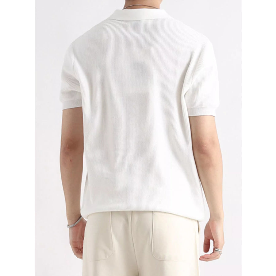 Men’s Plus Size Button Detail Short Sleeve Polo Apparel and Accessories