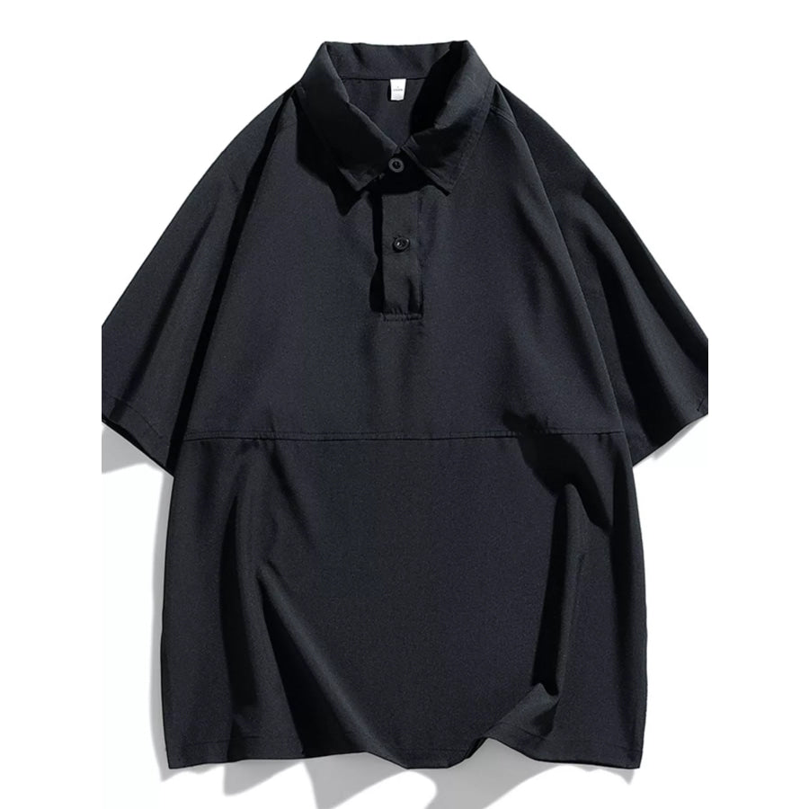 Men’s Plus Size Button Detail Short Sleeve Polo Apparel and Accessories