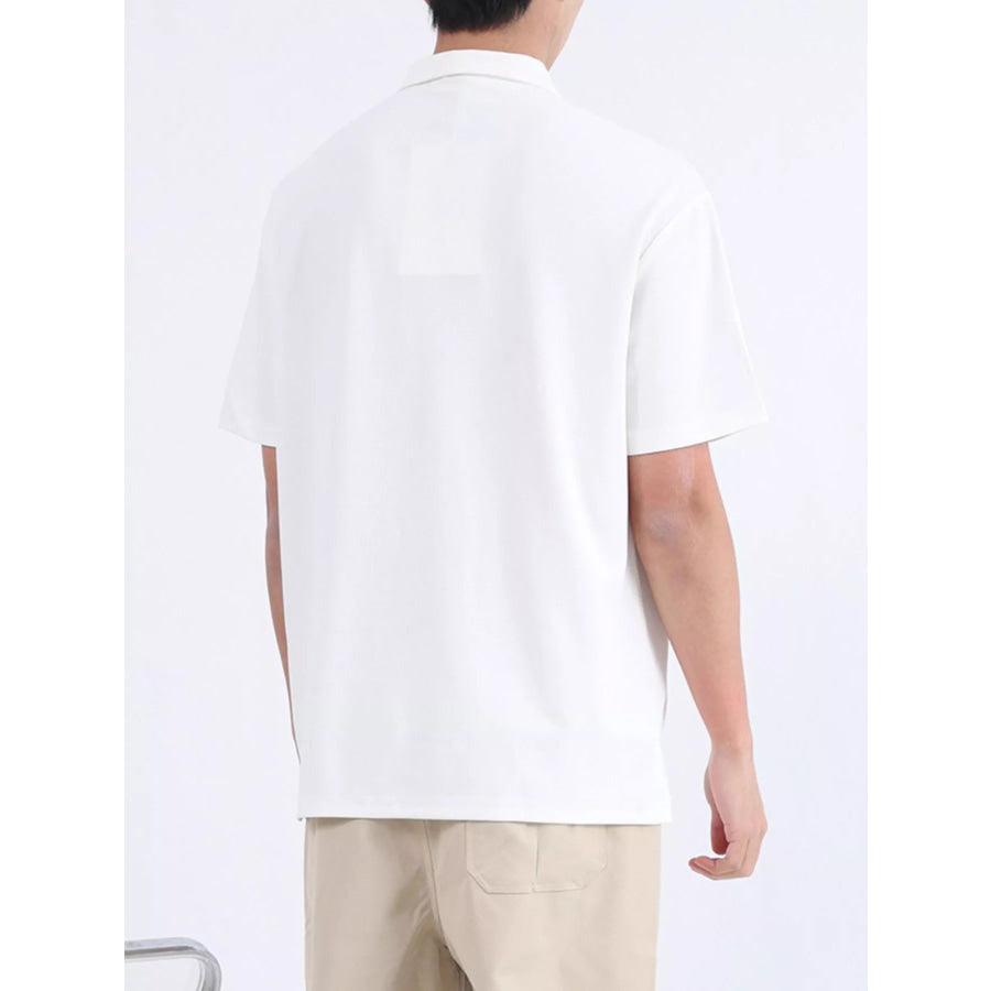 Men’s Plus Size Button Detail Short Sleeve Polo Apparel and Accessories