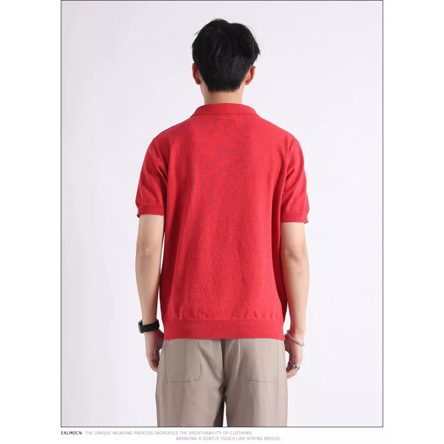 Men’s Plus Size Button Detail Short-Sleeve Polo Apparel and Accessories