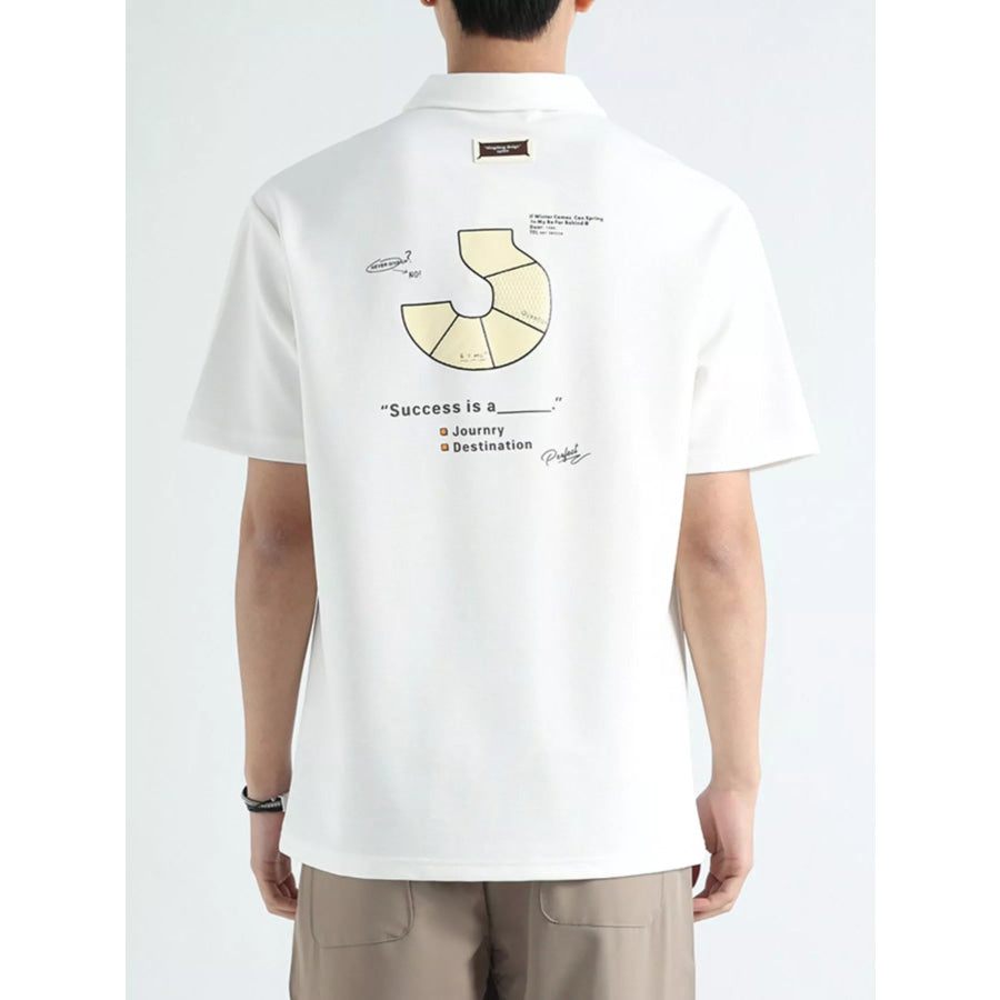 Men’s Plus Size Button Detail Short Sleeve Polo Apparel and Accessories